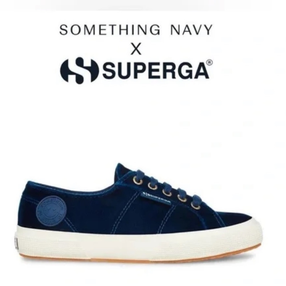 Superga Something Navy Navy Velvet Sneaker